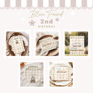 Choo Choo Bahn 2. Geburtstag Dankeskarte