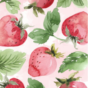 Invitation Berry aux fraises roses 1er anniversaire