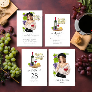 Girl Wine Degustation Tischnummer