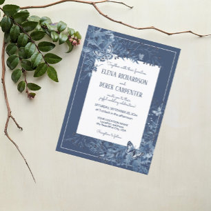 Budget White Dusty Blue Wildblume Floral Wedding