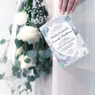 Annabelle Vintag Floral Couple's Polterabend Einladung