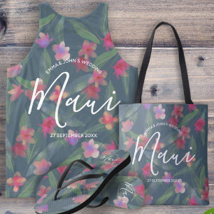 Hibiskus Maui Wedding Square Einladung