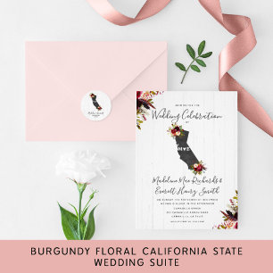 Invitation du Mariage magnétique rustique de l'Éta