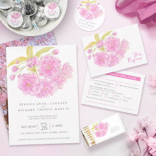 Invitations de la réception du printemps en fleurs