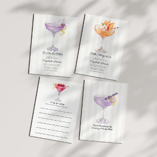 Invitation Parle-moi de tes trente ans Peach Martini 30e anni