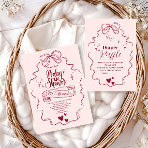 Niedliche Doodle Hand Draw Books für Baby Begleitkarte