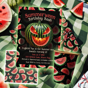 Name Sommer Geburtstag Spaß Wassermelone auf schwa Geschenkpapier