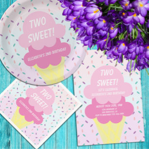 Invitation Crème de glace 2ème anniversaire