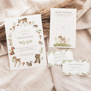 Woodland Forest Baby Dusche Deer Baby Bingo Spiel