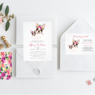 Sweet Mama and Baby Boston Floral Baby Shower Einladung