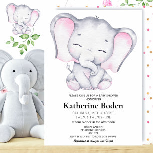 Pink Elephant Baby Dusche Baby Name Race Game