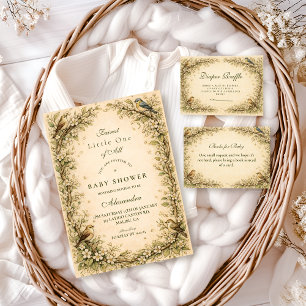 Invitation Baby-Shopping de Livre de Contes de la Forêt