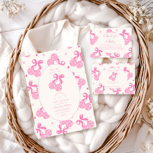 Serviette En Papier Coquette cerise sur le Baby shower supérieur