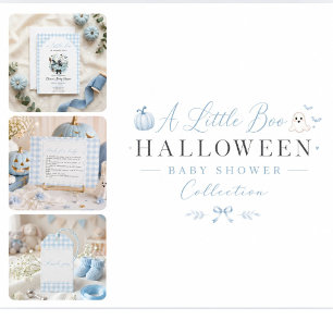 Sticker Carré Une petite fée Halloween bébé Fille Garçon Bleu