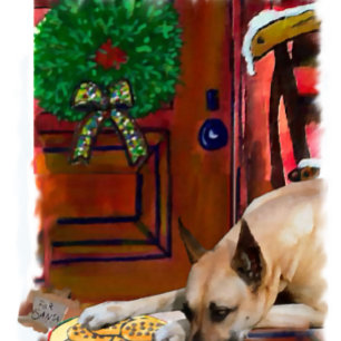 Rehbrauner Deutsche Dogge Weihnachten