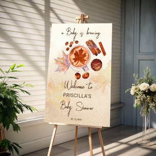 Baby Braut Herbstdusche Gefallen Runder Aufkleber