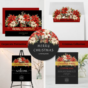 Serviette En Papier Poinsettias Joyeux Noël