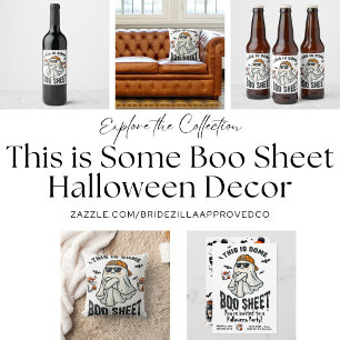 Dies ist ein wenig boo-Sheet Ghost sprichwörtlich  Weinetikett