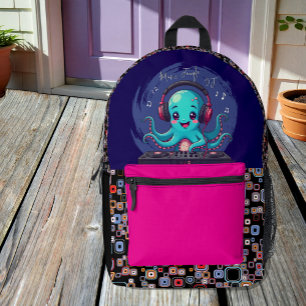 Tout En Un Invitation DJ Octopus souriant, Happy Music Jungle / Annivers