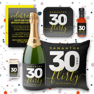 Modernes Girly Bright Yellow 30 und Kokett Kissen