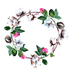 Invitation Poupée de coton blanc. Mariage d'été floral rustiq