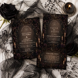 Whimsy-Goth-Hochzeit Einladung