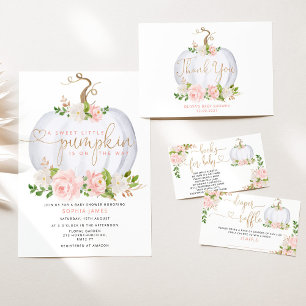 Blush Pumpkin Mommy oder Daddy Baby Dusche Spiel