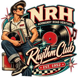 NRH Rhythm Club Vintage Rock & Roll Damen-Reißvers Hoodie