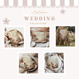 Invitation Mariage de champignon Whimsical Woodland