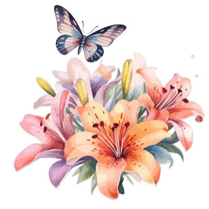 Elegantes süßes Blumen- und Schmetterlingsdesign Pappteller