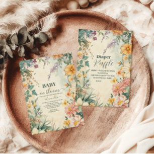 Serviette En Papier Blush Floral Baby in Bloom Baby shower