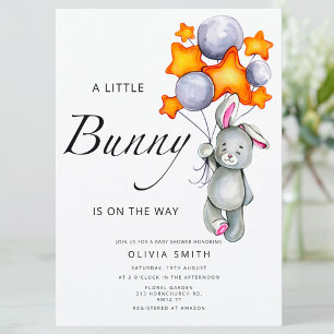 Papier Petite liste de seau bébé baby shower lapin