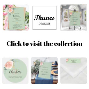 Roségoldene florale salbeigrüne Schrift Junggesell Einladung