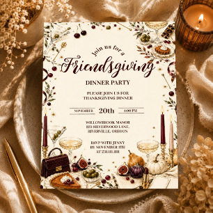 Invitation Glamour entre amies pour la fête de l'amitié et de