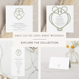 Celtic Irish Swan Liebe kann Hochzeit speichern Save The Date