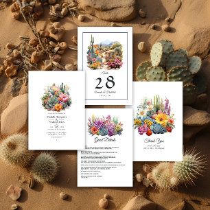 Invitation Desert Hues Floral Mariage