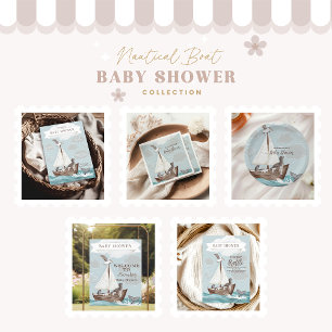 Serviette En Papier Baby shower nautique