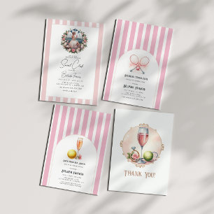 Chic Social Club Bachelorette Foto Dankeskarte