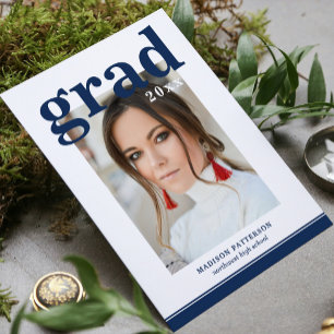 Étiquette Pour Bouteilles De Vin Photo Graduation Party Élégant vin de script moder