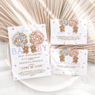 Teddy Bears Gender Reveal Einladung