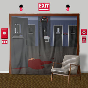 Kriminell verrückter Patient blutig T-Shirt