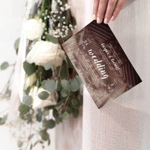 Invitation Rafales de grange avec voyants à cordes Mariage ru