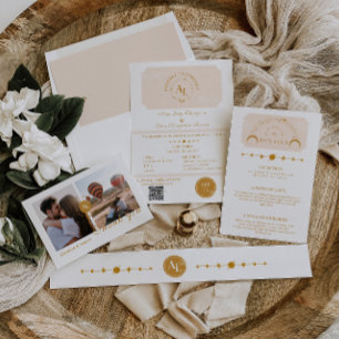 Boarding Pass kosmische Hochzeitdestination Acryleinladungen