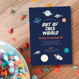 Kosmische Feier Danke an die Postkarte