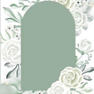 Invitation Aquarelle Dusty Sage Wedding shower Floral