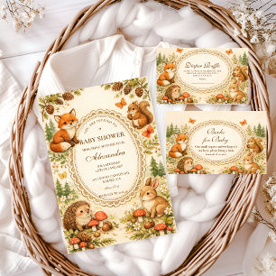 Launische Waldtiere Windel-Raffle Begleitkarte