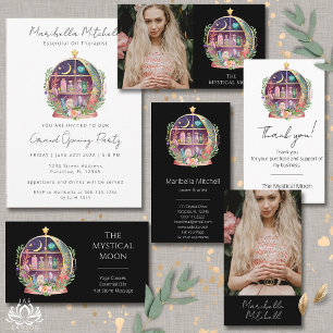 Carte De Visite Magical Essential Oils Apothecary Yoga Crystals 