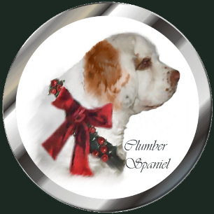 Clumber Spaniel Weihnachtsgeschenke Feiertagskarte