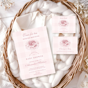 Rosa Tee mit der Mama, Bücher für das Baby zu sein Begleitkarte