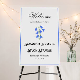 Carte de réponse au mariage aux jacinthes des bois